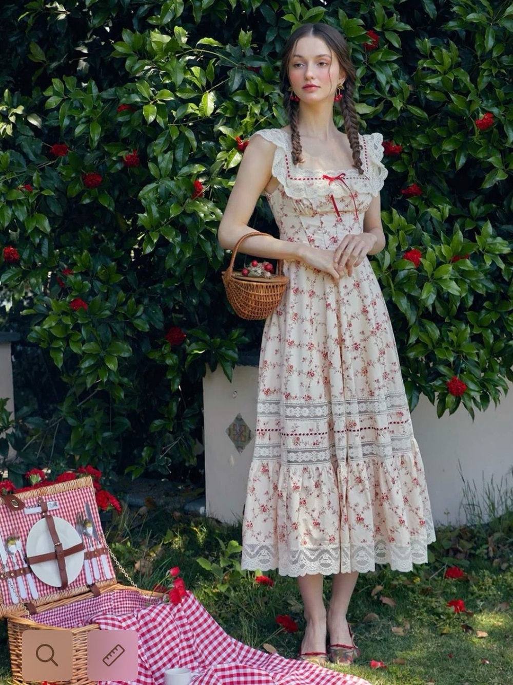 LaceMade Red Garner Corset Dress